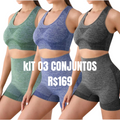 Kit 03 Conjuntos Academia